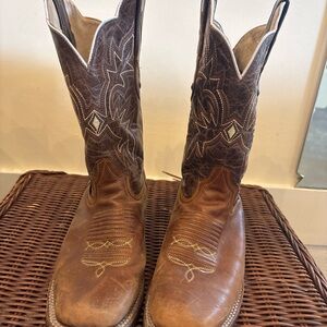 Vintage Brown Western Cowboy Boots